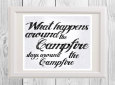 Funny camping sign with double meaning