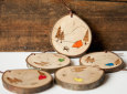 Wood Burned Camping Scene Ornament